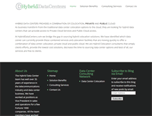 Tablet Screenshot of hybriddatacenters.com